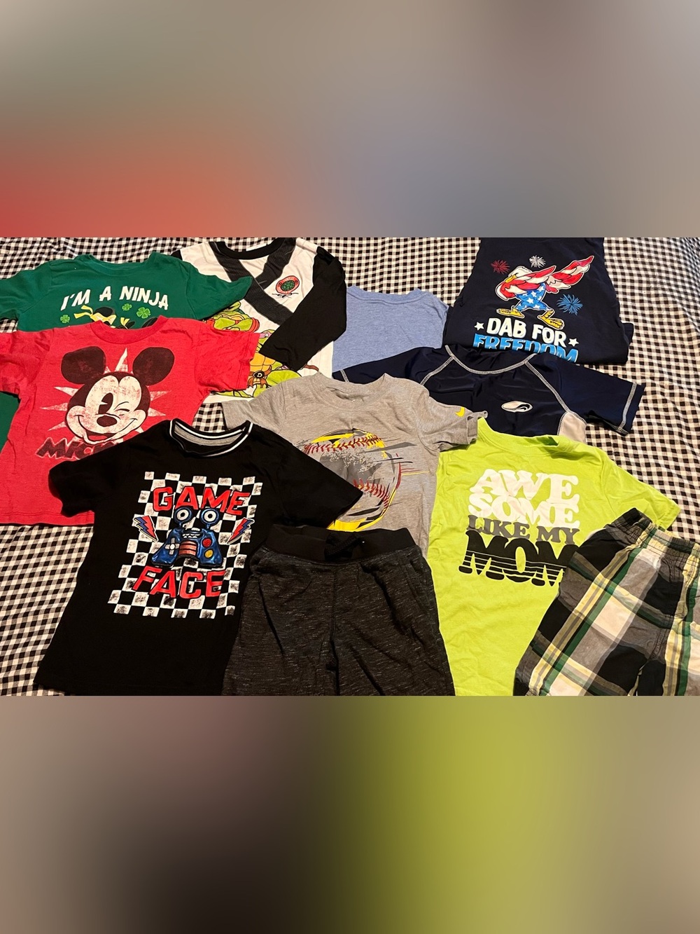 Size 4/5 boys shirts and shorts